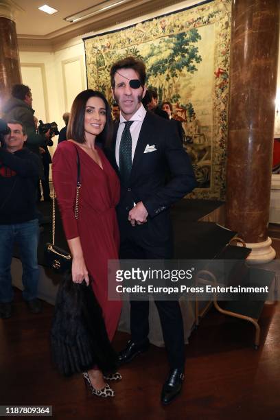 Juan José Padilla and Lidia Cabello attend 'Capote de las Artes 2019' awards at Hotel Wellington on November 14, 2019 in Madrid, Spain.