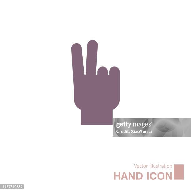 vector drawn hand. - number 2 logo stock illustrations