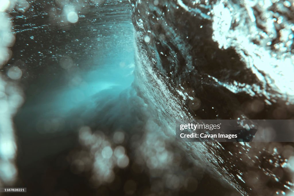 Under water view of wave