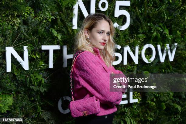 Jemima Kirke attends the Chanel Party to celebrate the debut Of No. 5 In The Snow on December 10, 2019 at The Standard, High Line in New York City.