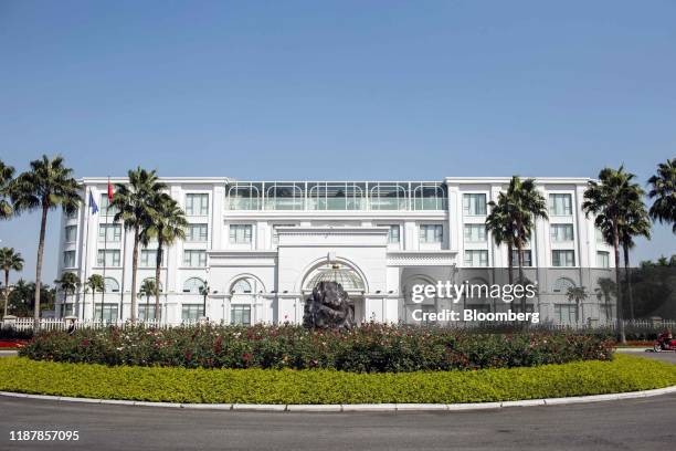The Vingroup JSC headquarters stands in Hanoi, Vietnam, on Thursday, Dec. 5, 2019. Vingroup JSC Chairman Vuong, the billionaire behind six-month-old...