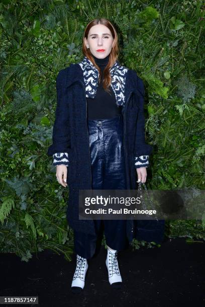 Zosia Mamet attends the Chanel Party to celebrate the debut Of No. 5 In The Snow on December 10, 2019 at The Standard, High Line in New York City.
