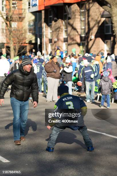 seattle - 12th man fan imagens e fotografias de stock