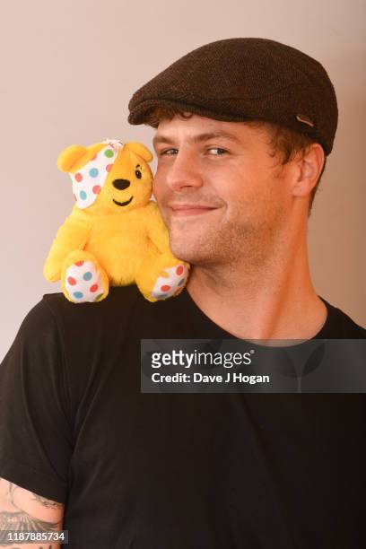 Jay McGuinness backstage at BBC Children in Need's 2019 Appeal night at Elstree Studios on November 15, 2019 in Borehamwood, England.