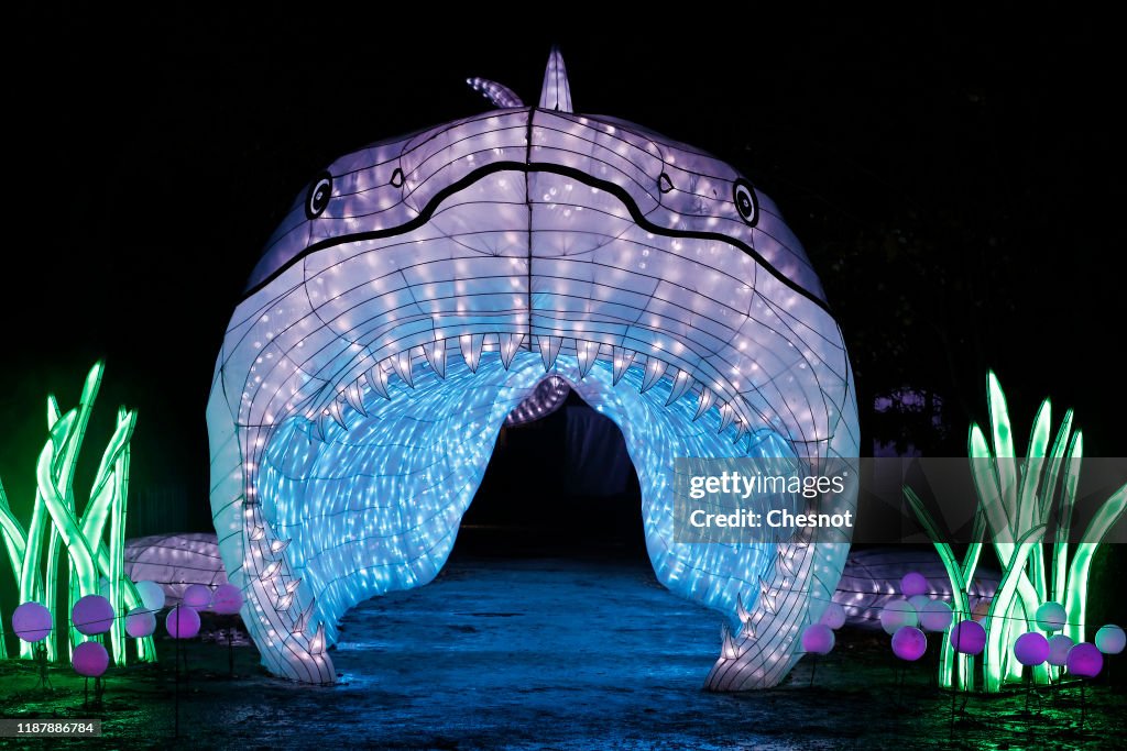 "Ocean En Voie D'Illumination" : 2nd Light Festival At Jardin Des Plantes In Paris