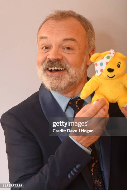 Graham Norton backstage at BBC Children in Need's 2019 Appeal night at Elstree Studios on November 15, 2019 in Borehamwood, England.