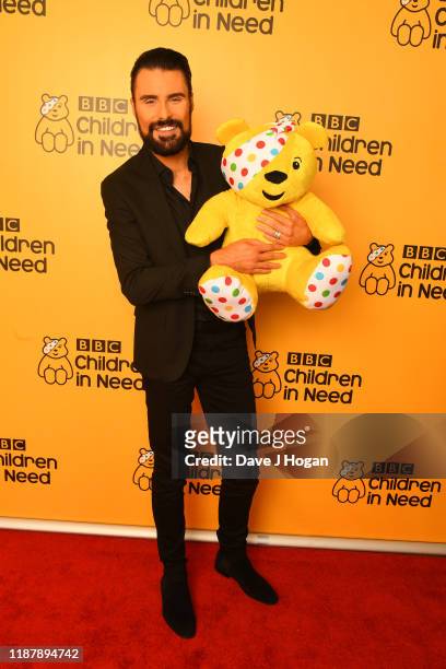Rylan Clark-Neal backstage at BBC Children in Need's 2019 Appeal night at Elstree Studios on November 15, 2019 in Borehamwood, England.