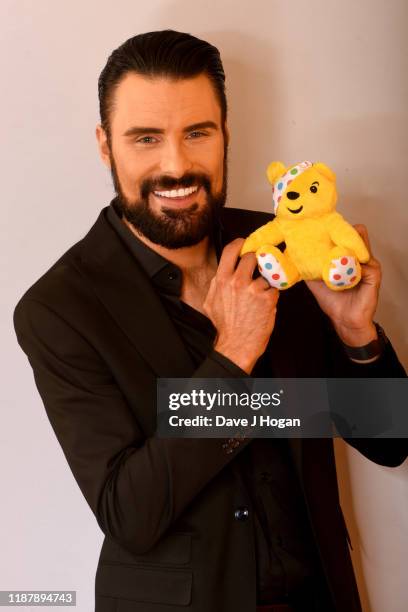 Rylan Clark-Neal backstage at BBC Children in Need's 2019 Appeal night at Elstree Studios on November 15, 2019 in Borehamwood, England.