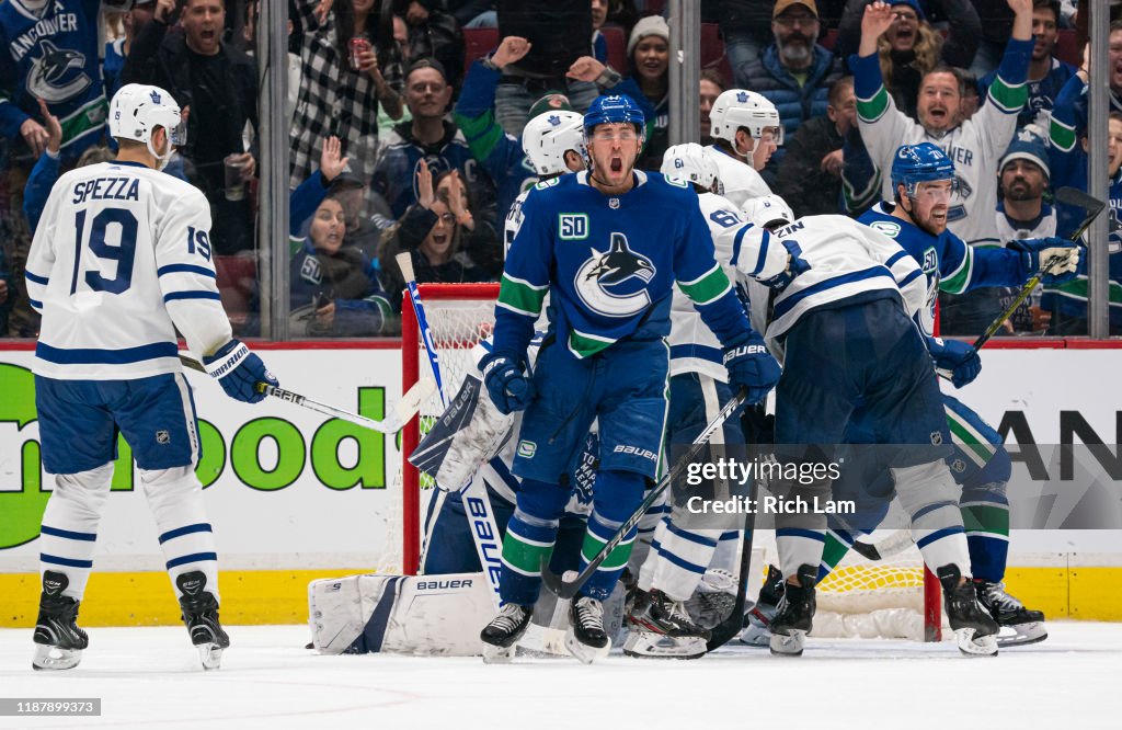 Toronto Maple Leafs v Vancouver Canucks