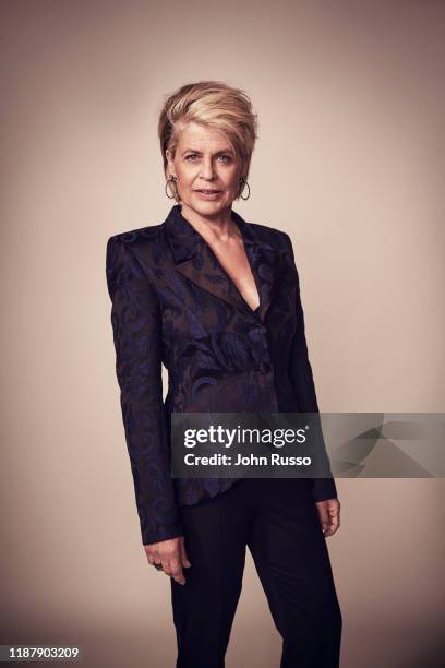 Actor Linda Hamilton is photographed for 20th Century Fox on July 17, 2019 in Los Angeles, California.