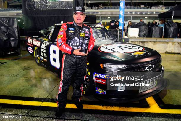 Joe Nemechek, driver of the Fire Alarm Services/Fleetwing Chevrolet, will make his 1,186th career start across all three top-tier NASCAR series when...