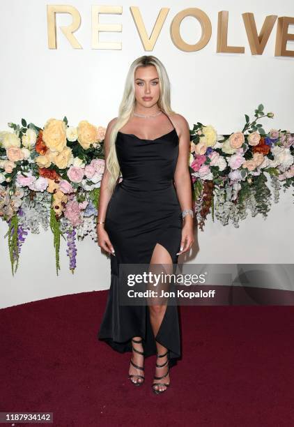 Anastasia Karanikolaou attends the 3rd Annual #REVOLVEawards at Goya Studios on November 15, 2019 in Hollywood, California.