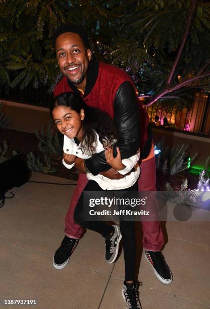 Jaleel White and Samaya White attend Tender Fest presented by Off The Menu and John Terzian on November 15, 2019 in Los Angeles, California.