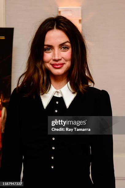 Actress Ana de Armas attends the "Knives Out" Special Screening And Influencer Event at The London Hotel on November 15, 2019 in West Hollywood,...