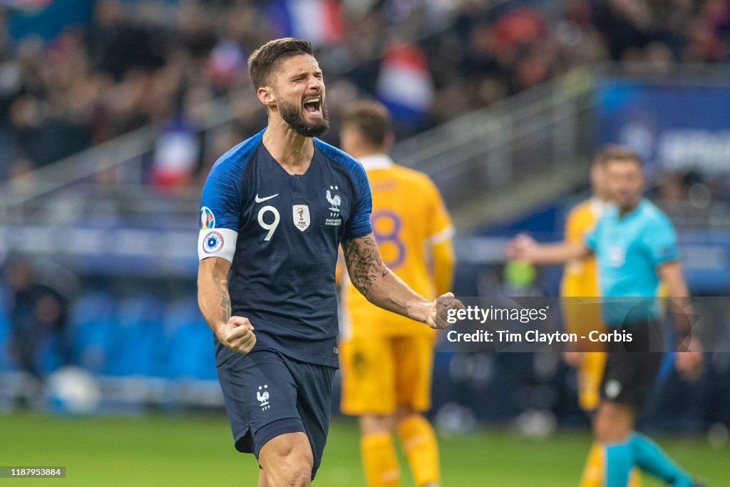 France V Moldova, 2020 European Championship qualifying.