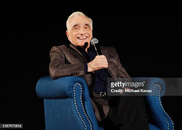 Martin Scorsese speaks onstage during 2019 AFI Fest: The Irishman at TCL Chinese Theatre on November 15, 2019 in Hollywood, California.