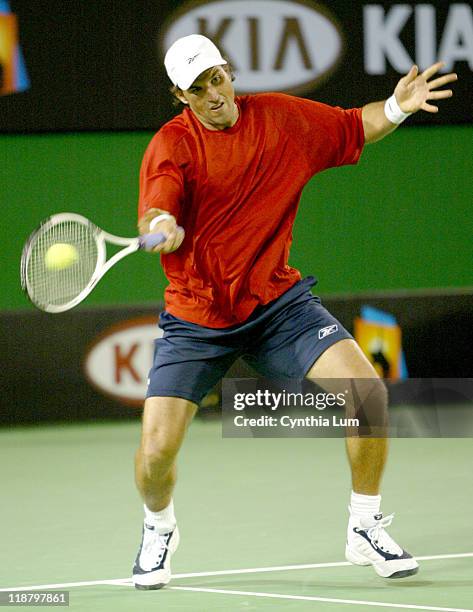 Pat Rafter, making his first Australian Open appearance since 2001, partnered with fellow Aussie Josh Eagle, but lost his opening round 2-6, 5-7...