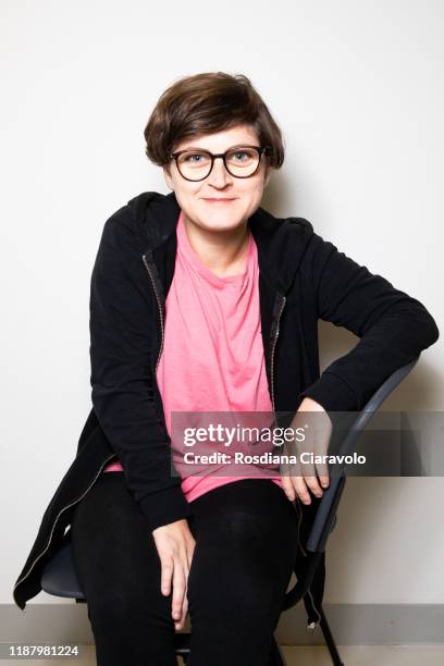 Cartoonist Cristina Portolano poses during the Bookcity Milan 2019 on November 15, 2019 in Milan, Italy.