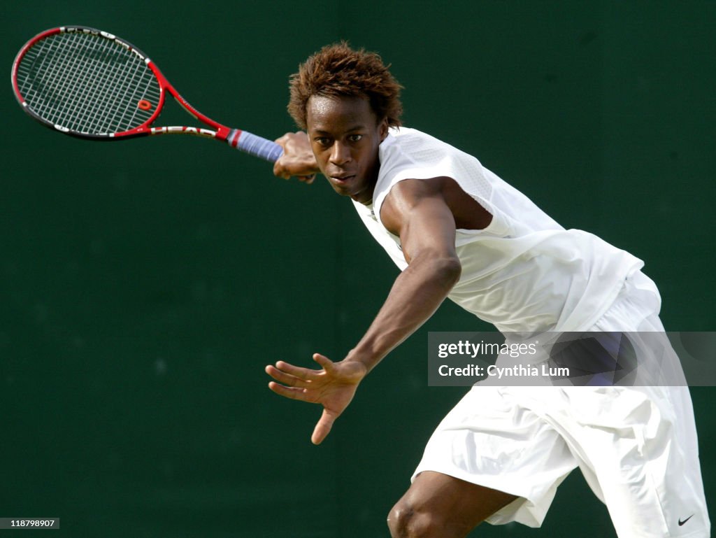 2007 Wimbledon Championships - Men's Singles - Second Round - Gael Monfils vs Kristof Vliegen