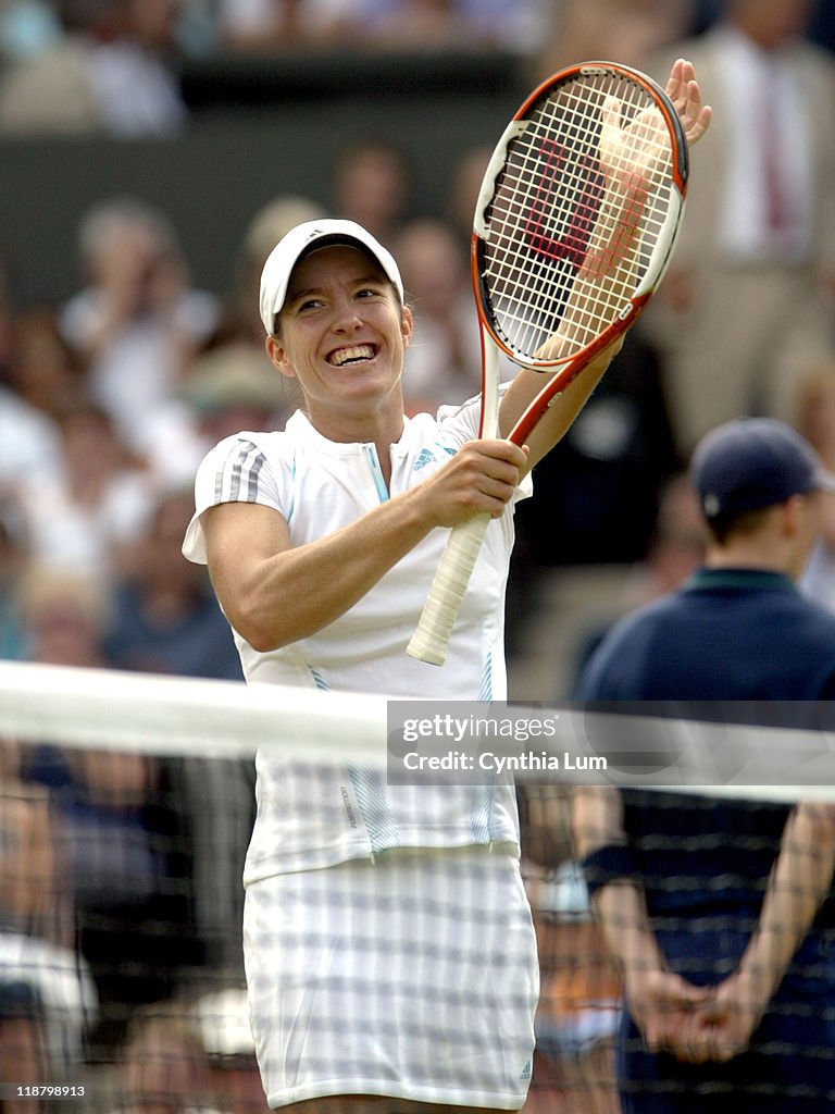 2006 Wimbledon Championship - Ladies Singles - Semifinals - Kim Clijsters vs Justine Henin-Hardenne