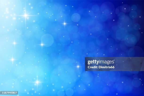 abstrakte verträumte vektor hintergrund - blue christmas background stock-grafiken, -clipart, -cartoons und -symbole