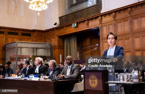 Nobel laureate Aung Suu Kyi, who is also Myanmar's de facto ruler, defends her country against accusations of the Rohingya genocide at the top UN...
