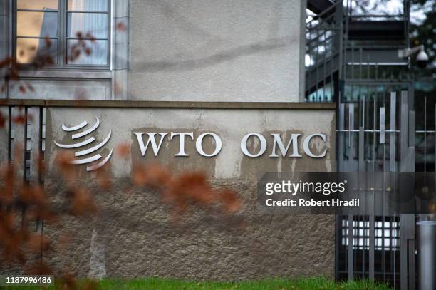 The headquarters of the World Trade Organization stands on December 11, 2019 in Geneva, Switzerland. The future of the WTO is in doubt following the...