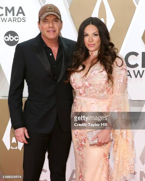 Rodney Atkins and Rose Falcon attend the 53nd annual CMA Awards at Bridgestone Arena on November 13, 2019 in Nashville, Tennessee.