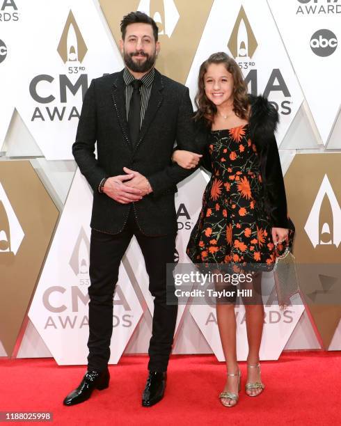 Matthew Ramsey attends the 53nd annual CMA Awards at Bridgestone Arena on November 13, 2019 in Nashville, Tennessee.