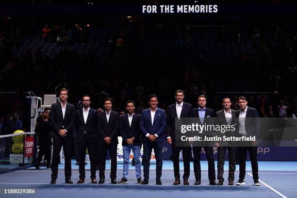 Tomas Berdych, Radek Stepanek, David Ferrer, Victor Estrella Burgos, Nicolas Almagro, Max Mirnyi, Marcin Matkowski, Mikhail Youzhny and Marcos...