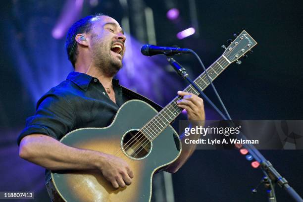 Dave Matthews performs during the Dave Matthews Band Caravan at Lakeside on July 10, 2011 in Chicago, Illinois.