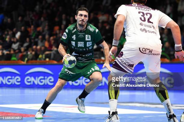 Benjamin GALLEGO of Nimes during the French Lidl Starligue Handball match between Nimes and Istres on December 11, 2019 in Nimes, France.
