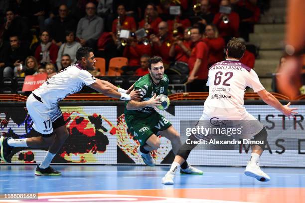 Benjamin GALLEGO of Nimes during the French Lidl Starligue Handball match between Nimes and Istres on December 11, 2019 in Nimes, France.