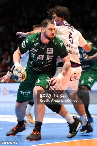 Nicolas NIETO of Nimes during the French Lidl Starligue Handball match between Nimes and Istres on December 11, 2019 in Nimes, France.