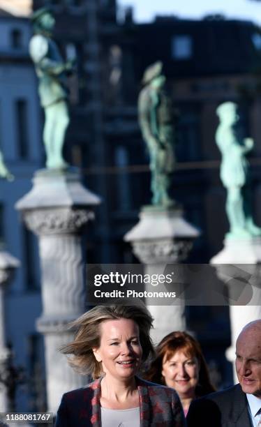 - Bezoek van de Koningin Mathilde aan het Koninklijk Conservatorium Brussel / Grote Zavel - Visite de la Reine Mathilde au Conservatoire Royal de...