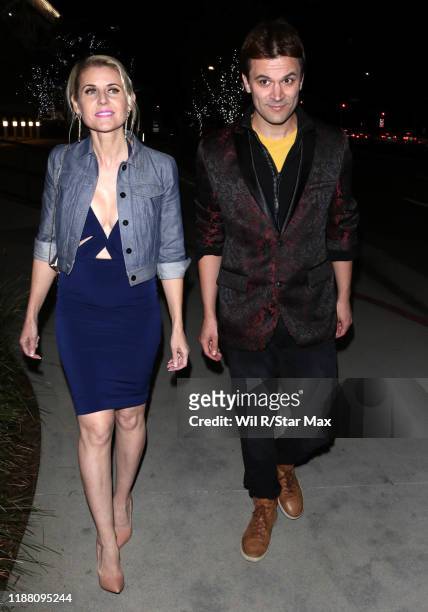 Kathy Kolla and Kash Hovey are seen on December 11, 2019 in Los Angeles, California.
