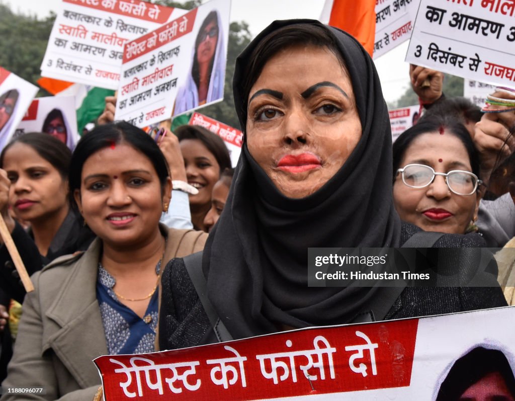 Activists Protest In Solidarity With Rape Victims And To Highlight The Issue Of Violence Against Women In The Country