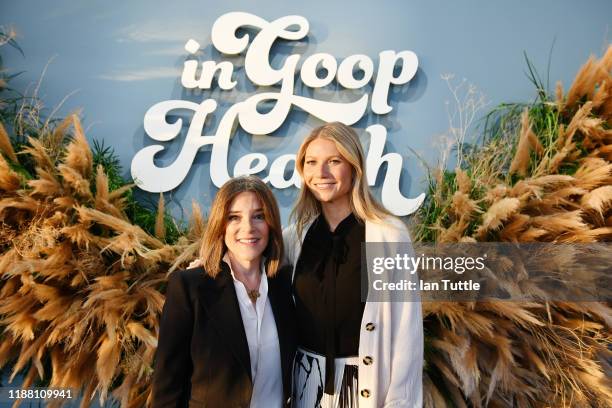 Marianne Williamson and Gwyneth Paltrow attend the In goop Health Summit San Francisco 2019 at Craneway Pavilion on November 16, 2019 in Richmond,...