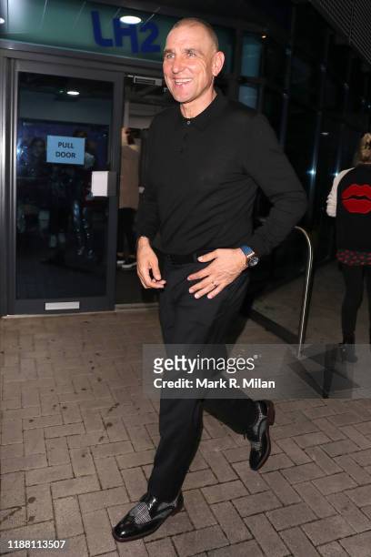 Vinnie Jones leaving LH2 studios after Celebrity X Factor on November 16, 2019 in London, England.