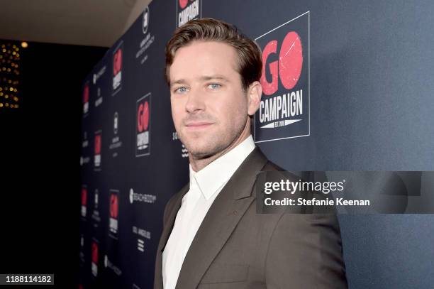 Armie Hammer attends the GO Campaign Gala 2019 on November 16, 2019 in Los Angeles, California.