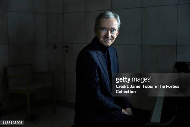 Chief Executive of LVMH, Bernard Arnault is photographed for Forbes Magazine on October 9, 2019 in Paris, France. CREDIT MUST READ: Jamel Toppin/The...