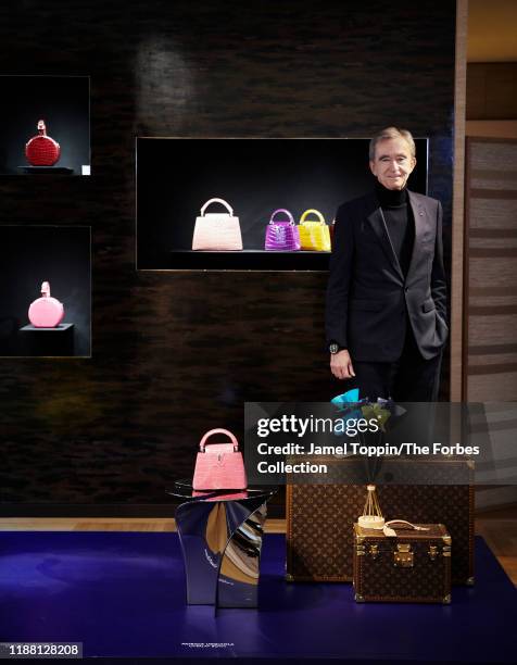 Chief Executive of LVMH, Bernard Arnault is photographed for Forbes Magazine on October 9, 2019 in Paris, France. PUBLISHED IMAGE. CREDIT MUST READ:...