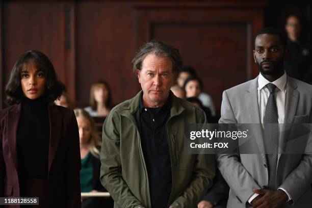 Megalyn Echikunwoke, Timothy Hutton and Mo McRae in the Related AF episode of ALMOST FAMILY airing Wednesday, Oct. 9 on FOX.