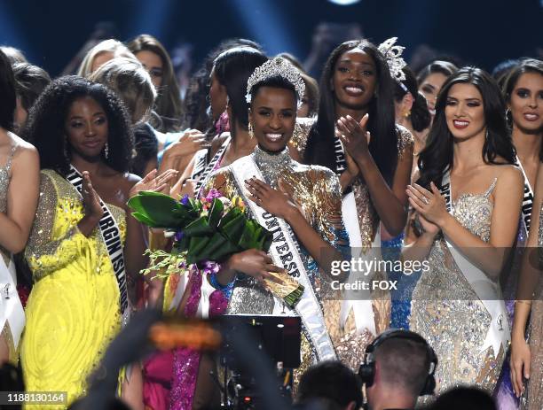 Miss South Africa, Zozibini Tunzi is crowned Miss Universe at the 2019 MISS UNIVERSE competition airing LIVE on&nbsp;Sunday, Dec. 8&nbsp; on FOX.