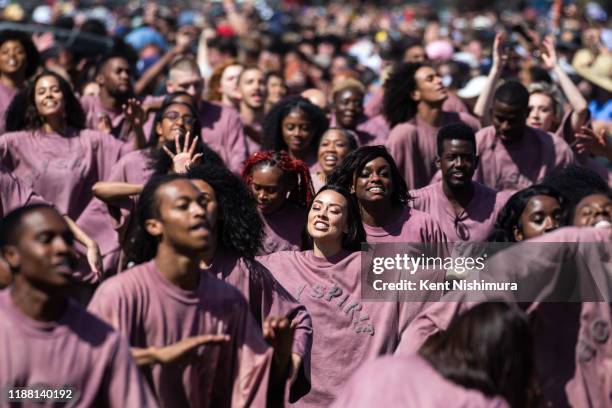 Kanye West's Easter Sunday Service during Weekend 2 of the Coachella Valley Music and Arts Festival at the Empire Polo Club on Sunday, April 21, 2019...