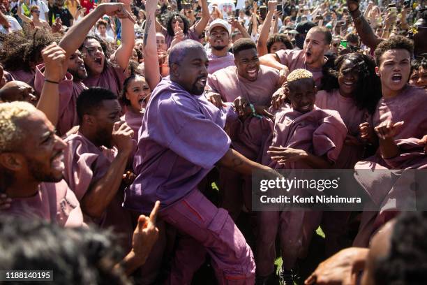 Kanye West's Easter Sunday Service during Weekend 2 of the Coachella Valley Music and Arts Festival at the Empire Polo Club on Sunday, April 21, 2019...