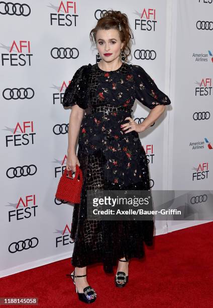 Helena Bonham Carter attends "The Crown" Premiere at AFI FEST 2019 presented by Audi at TCL Chinese Theatre on November 16, 2019 in Hollywood,...