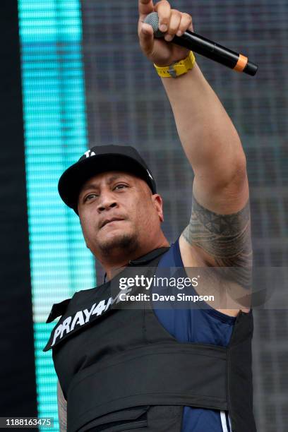 Scribe performs during Friday James Live 2019 at Western Springs Stadium on November 17, 2019 in Auckland, New Zealand.