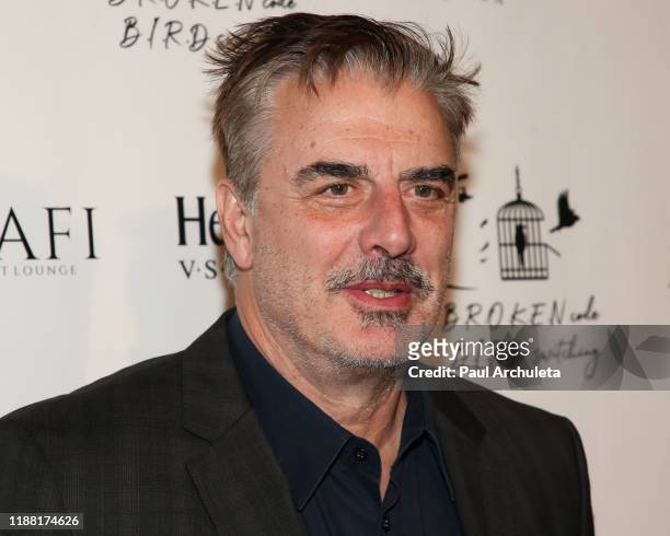 Actor Chris Noth attends the media night preview of "B.R.O.K.E.N Code B.I.R.D Switching" at S Feury Theater on November 16, 2019 in Los Angeles,...