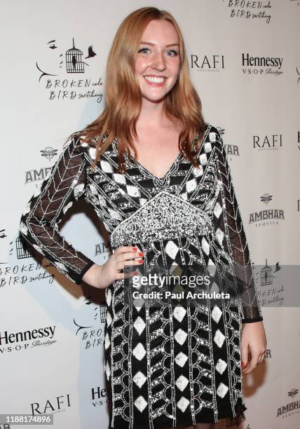 Actress Jasmine Haver attends the media night preview of "B.R.O.K.E.N Code B.I.R.D Switching" at S Feury Theater on November 16, 2019 in Los Angeles,...